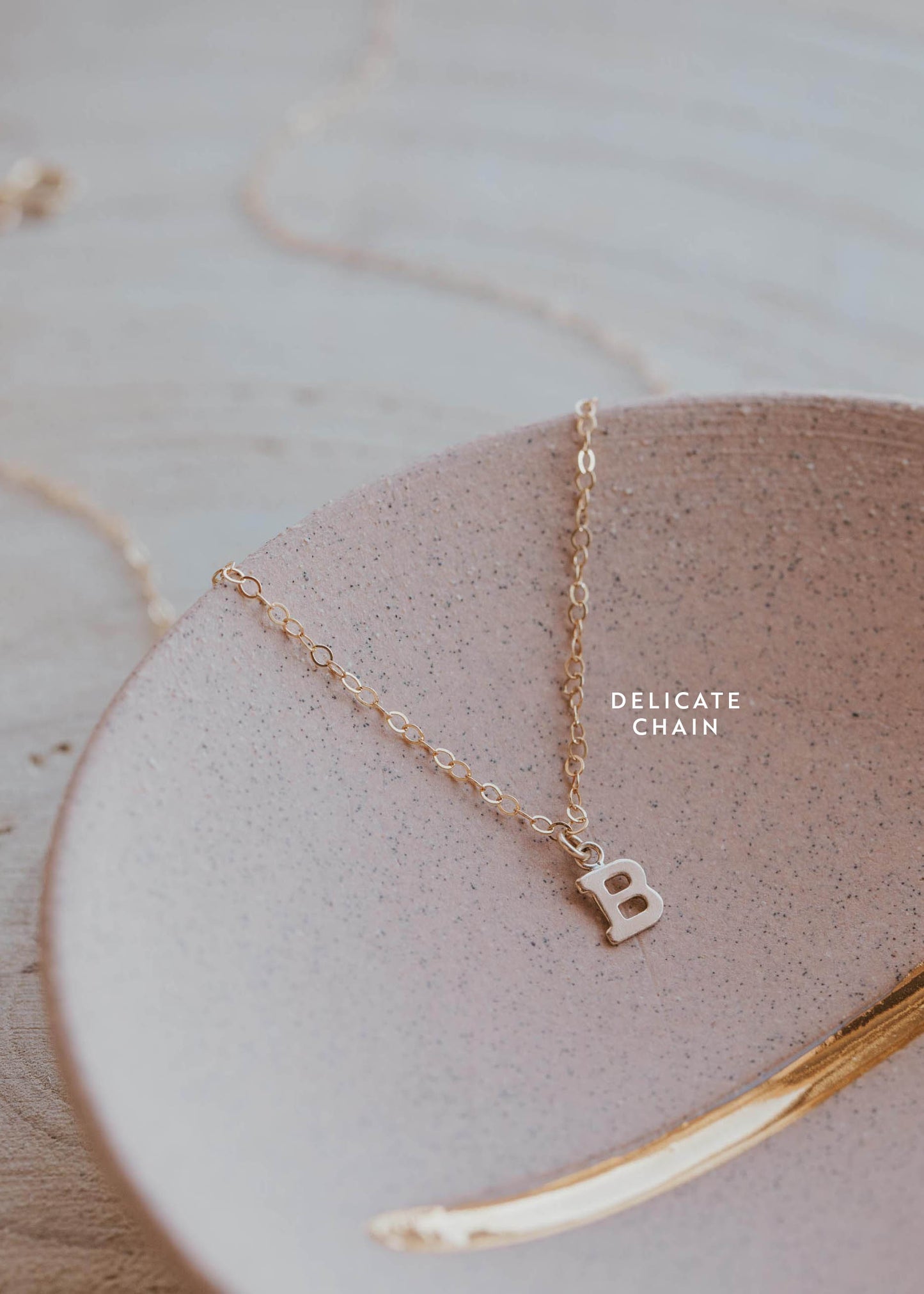 Birdie Initial Necklace